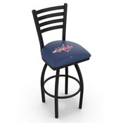 L014 Washington Capitals Swivel Stool with Black Wrinkle Finish, L014WshCap