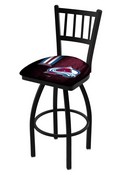 L018 Colorado Avalanche Swivel Stool with Black Wrinkle Finish, L018-03ColAva
