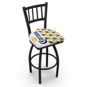 L018 Corona (WtBtlPtrn) Swivel Stool with Black Wrinkle Finish by Holland Bar Stool Co.