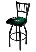 L018 Dallas Stars Swivel Stool with Black Wrinkle Finish, L018-03DalSta