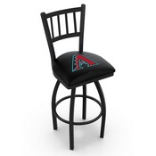 L018 Arizona Diamondbacks Swivel Stool with Black Wrinkle Finish by HBS, AGS-L01825MLBAri