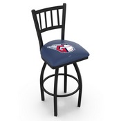L018 Cleveland Guardians Swivel Stool with Black Wrinkle Finish by HBS, AGS-L01825MLBCle