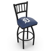 L018 Detroit Tigers Swivel Stool with Black Wrinkle Finish by HBS, AGS-L01825MLBDet