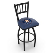 L018 Houston Astros Swivel Stool with Black Wrinkle Finish by HBS, AGS-L01825MLBHou