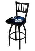 L018 Toronto Maple Leafs Swivel Stool with Black Wrinkle Finish, L018-03TorMpl