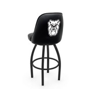 L048 Logo Grizzly Butler Swivel Stool with Black Wrinkle Finish by Holland Stool Co., AGS-L04825Butler