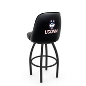 L048 Logo Grizzly Connecticut Swivel Stool with Black Wrinkle Finish by Holland Stool Co., AGS-L04825ConnUn
