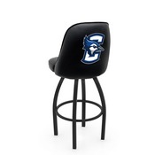 L048 Logo Grizzly Creighton Swivel Stool with Black Wrinkle Finish by Holland Stool Co., AGS-L04825Crghtn