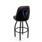 L048 Logo Grizzly DePaul Swivel Stool with Black Wrinkle Finish by Holland Stool Co., AGS-L04825DePaul