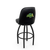 L048 Logo Grizzly North Dakota State Swivel Stool with Black Wrinkle Finish by Holland Stool Co., AGS-L04825NDakSt-B