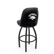 L048 Logo Grizzly Nevada Swivel Stool with Black Wrinkle Finish by Holland Stool Co., AGS-L04825NevaUn