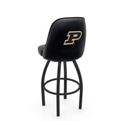 L048 Logo Grizzly Purdue Swivel Stool with Black Wrinkle Finish by Holland Stool Co., AGS-L04825Purdue