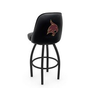 L048 Logo Grizzly Texas State Swivel Stool with Black Wrinkle Finish by Holland Stool Co., AGS-L04825TexsSt