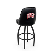 L048 Logo Grizzly UNLV Swivel Stool with Black Wrinkle Finish by Holland Stool Co., AGS-L04825UNevLV