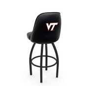 L048 Logo Grizzly Virginia Tech Swivel Stool with Black Wrinkle Finish by Holland Stool Co., AGS-L04825VATech
