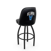 L048 Logo Grizzly Villanova Swivel Stool with Black Wrinkle Finish by Holland Stool Co., AGS-L04825Vilnva