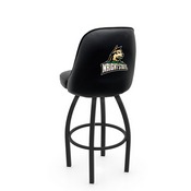 L048 Logo Grizzly Wright State Swivel Stool with Black Wrinkle Finish by Holland Stool Co., AGS-L04825WrtStU