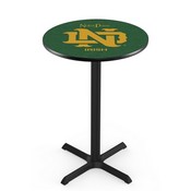 L211 Notre Dame (Vintage) Pub Table with Black Wrinkle Finish by Holland Bar Stool Co.