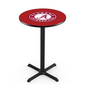 L211 - Black Wrinkle Alabama Pub Table by Holland Bar Stool Co. (ALogo)