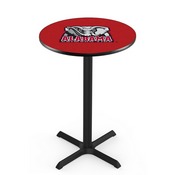 L211 - Black Wrinkle Alabama Pub Table by Holland Bar Stool Co.