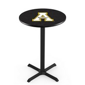 L211 - Black Wrinkle Appalachian State Pub Table by Holland Bar Stool Co.