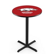 L211 - Black Wrinkle Arkansas Pub Table by Holland Bar Stool Co.