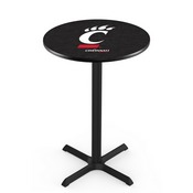 L211 - Black Wrinkle Cincinnati Pub Table by Holland Bar Stool Co.