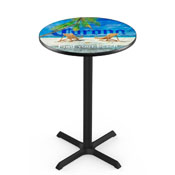 L211 Corona (FYB-Backs) Pub Table with Black Wrinkle Finish by Holland Bar Stool Co.