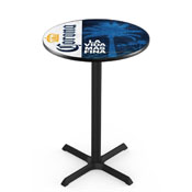 L211 Corona (Palm) Pub Table with Black Wrinkle Finish by Holland Bar Stool Co.