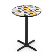 L211 Corona (Ptrn) Pub Table with Black Wrinkle Finish by Holland Bar Stool Co.