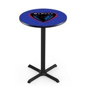 L211 - Black Wrinkle DePaul Pub Table by Holland Bar Stool Co.