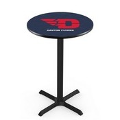 L211 - Black Wrinkle University of Dayton Pub Table by Holland Bar Stool Co.