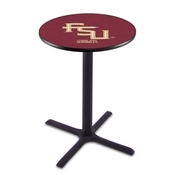 L211 - Black Wrinkle Florida State (Script) Pub Table by Holland Bar Stool Co.