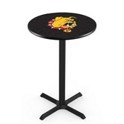 L211 - Black Wrinkle Ferris State Pub Table by Holland Bar Stool Co.