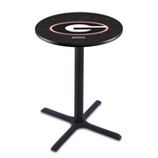 L211 - Black Wrinkle Georgia G Pub Table by Holland Bar Stool Co.