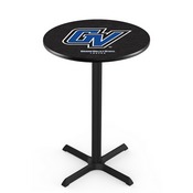 L211 - Black Wrinkle Grand Valley State Pub Table by Holland Bar Stool Co.