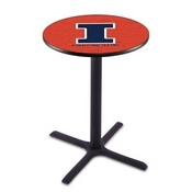 L211 - Black Wrinkle Illinois Pub Table by Holland Bar Stool Co.