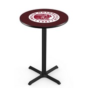 L211 - Black Wrinkle Indian Motorcycle Pub Table by Holland Bar Stool Co.