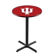 L211 - Black Wrinkle Indiana Pub Table by Holland Bar Stool Co.