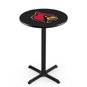 L211 - Black Wrinkle Louisville Pub Table by Holland Bar Stool Co.
