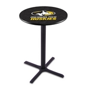 L211 - Black Wrinkle Michigan Tech Pub Table by Holland Bar Stool Co.