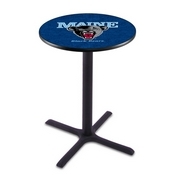 L211 - Black Wrinkle Maine Pub Table by Holland Bar Stool Co.