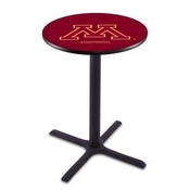 L211 - Black Wrinkle Minnesota Pub Table by Holland Bar Stool Co.