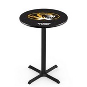 L211 - Black Wrinkle Missouri Pub Table by Holland Bar Stool Co.