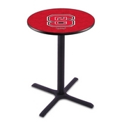 L211 - Black Wrinkle North Carolina State Pub Table by Holland Bar Stool Co.