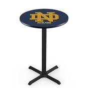 L211 - Black Wrinkle Notre Dame (ND) Pub Table by Holland Bar Stool Co.