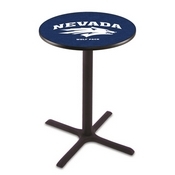 L211 - Black Wrinkle Nevada Pub Table by Holland Bar Stool Co.