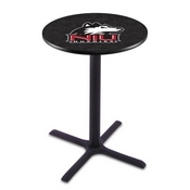 L211 - Black Wrinkle Northern Illinois Pub Table by Holland Bar Stool Co.