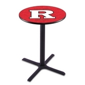 L211 - Black Wrinkle Rutgers Pub Table by Holland Bar Stool Co.