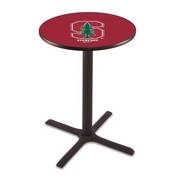 L211 - Black Wrinkle Stanford Pub Table by Holland Bar Stool Co.